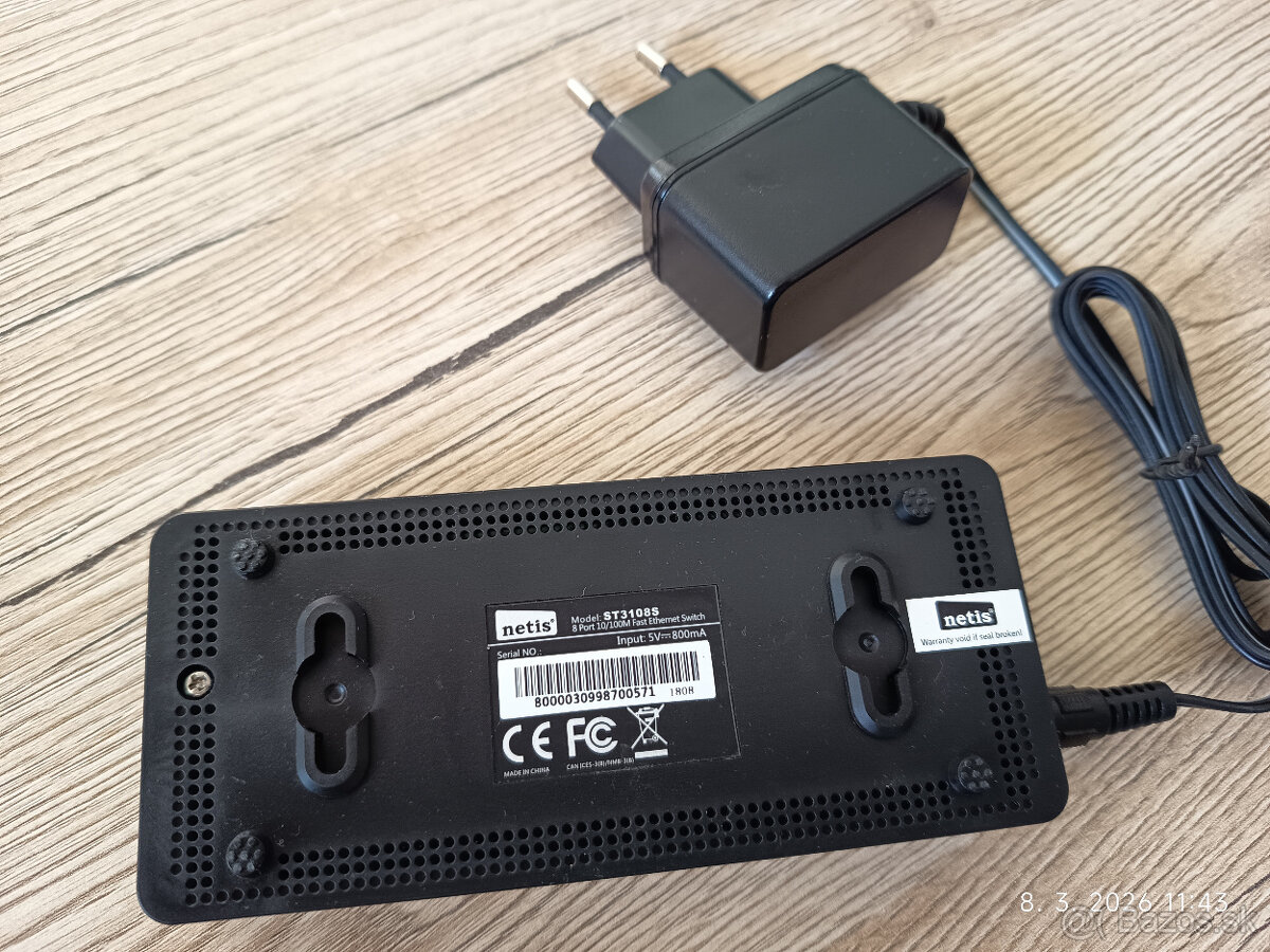 Predam switch Netis ST3108s - 2