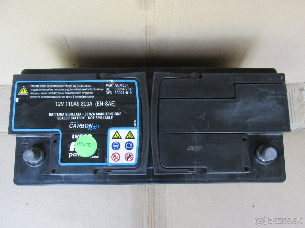 autobateria baterka akumulator iveko - 2