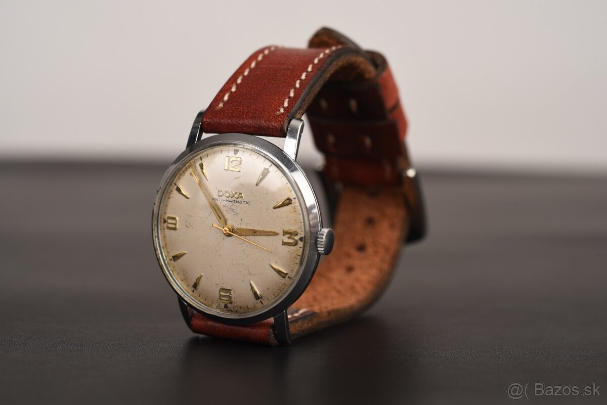 vintage hodinky DOXA anti-magnetic / calatrava štýl - 2
