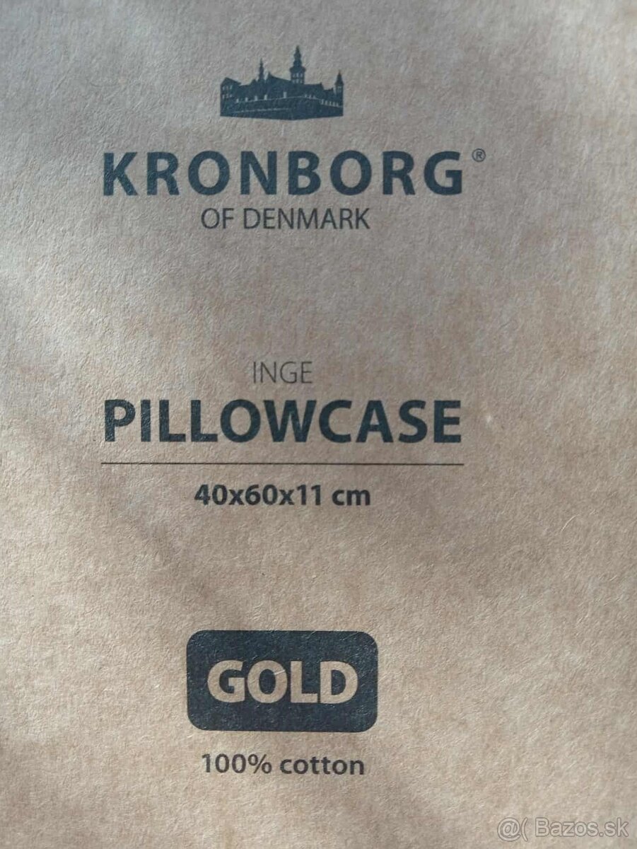 2 NOVÉ OBLIEČKY NA ANATOMICKÝ VANKÚŠ 40x60x11CM=LEN ZA 8€ - 2