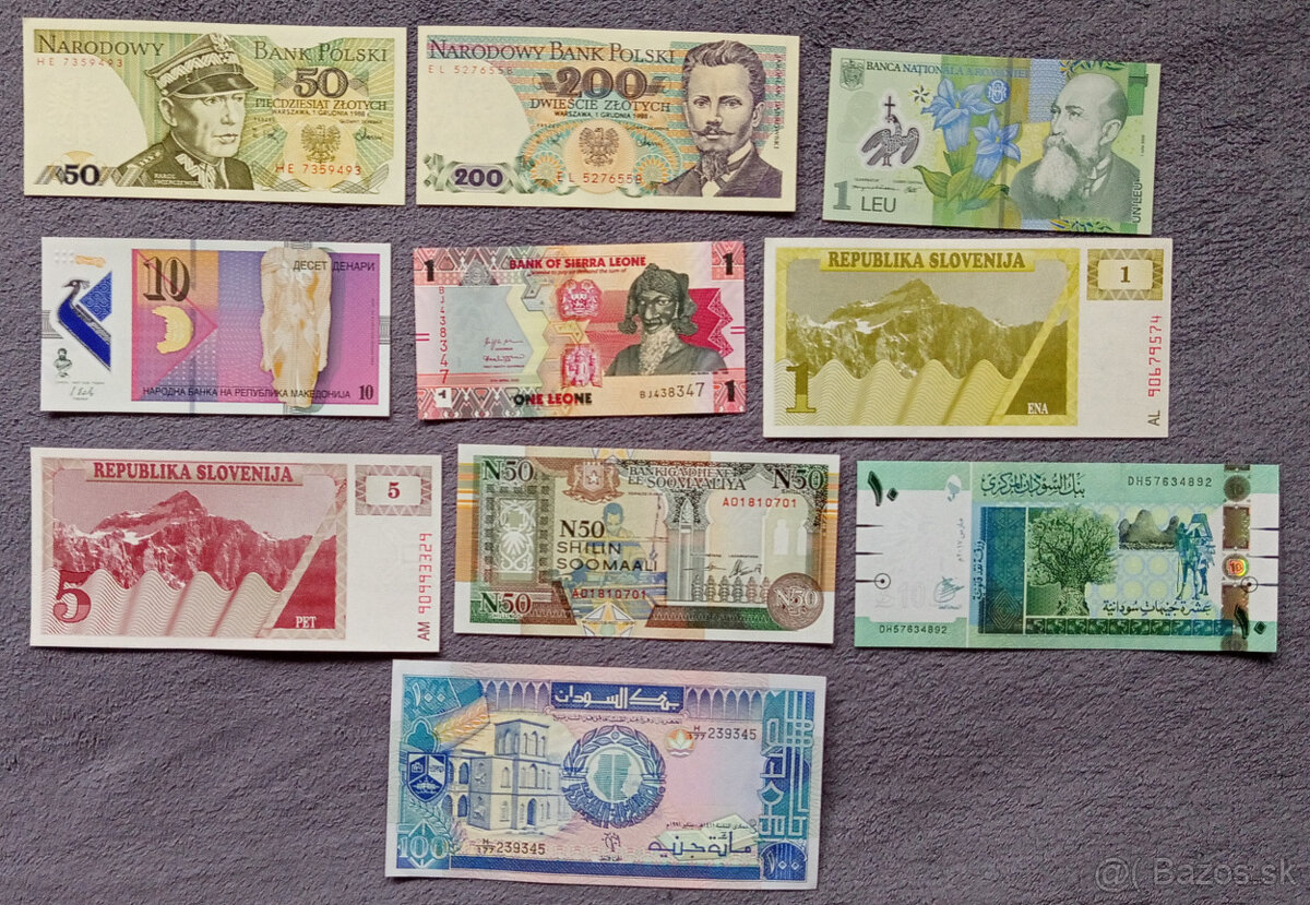 Bankovky svet UNC 3 - 2