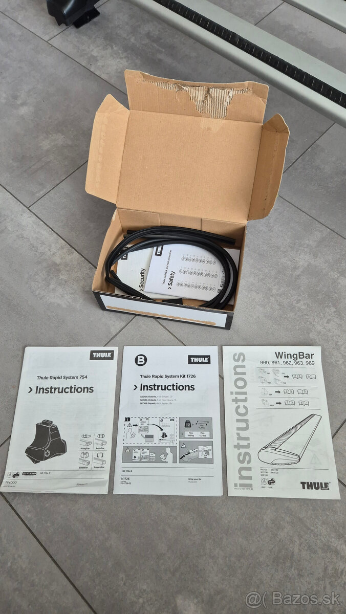 Thule strešný nosič Octavia 3 a Superb 3 sedan - 2