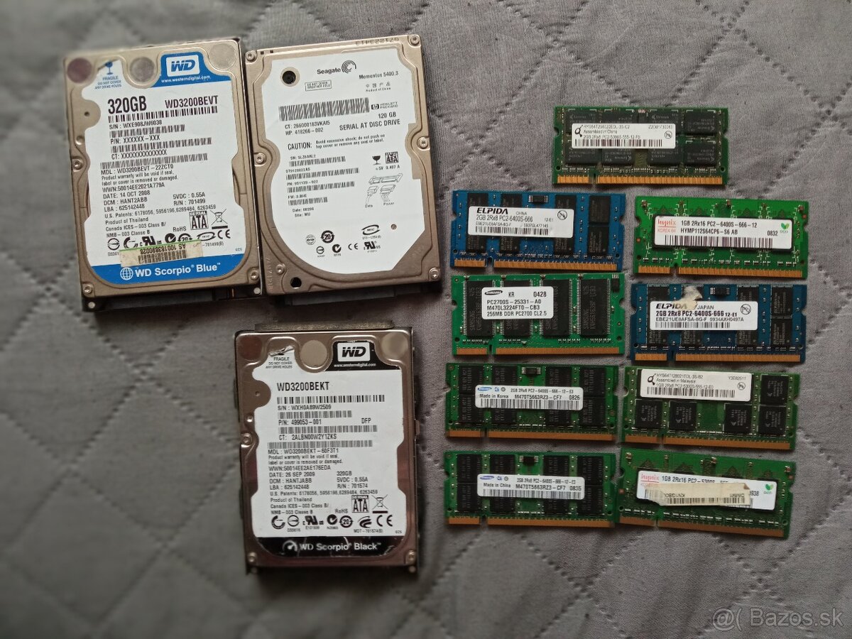 Pamäte RAM, HDD - 2