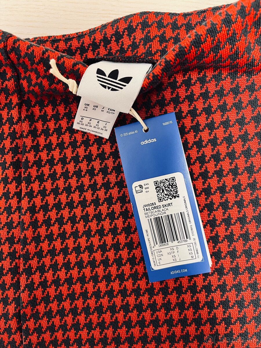 Adidas Originals Tailored červená sukňa XS - 2
