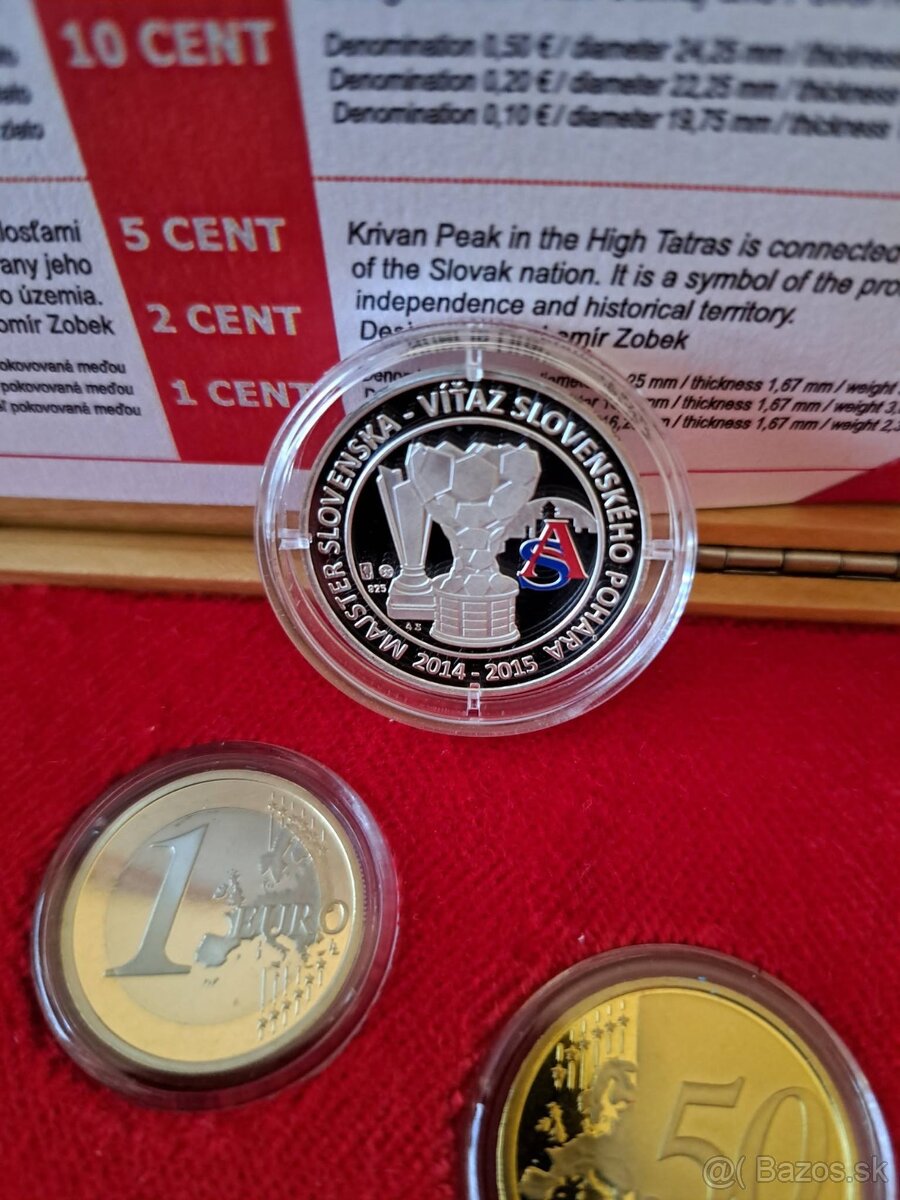 Slovensko AS Trencin 2015 PROOF sada striebro - 2
