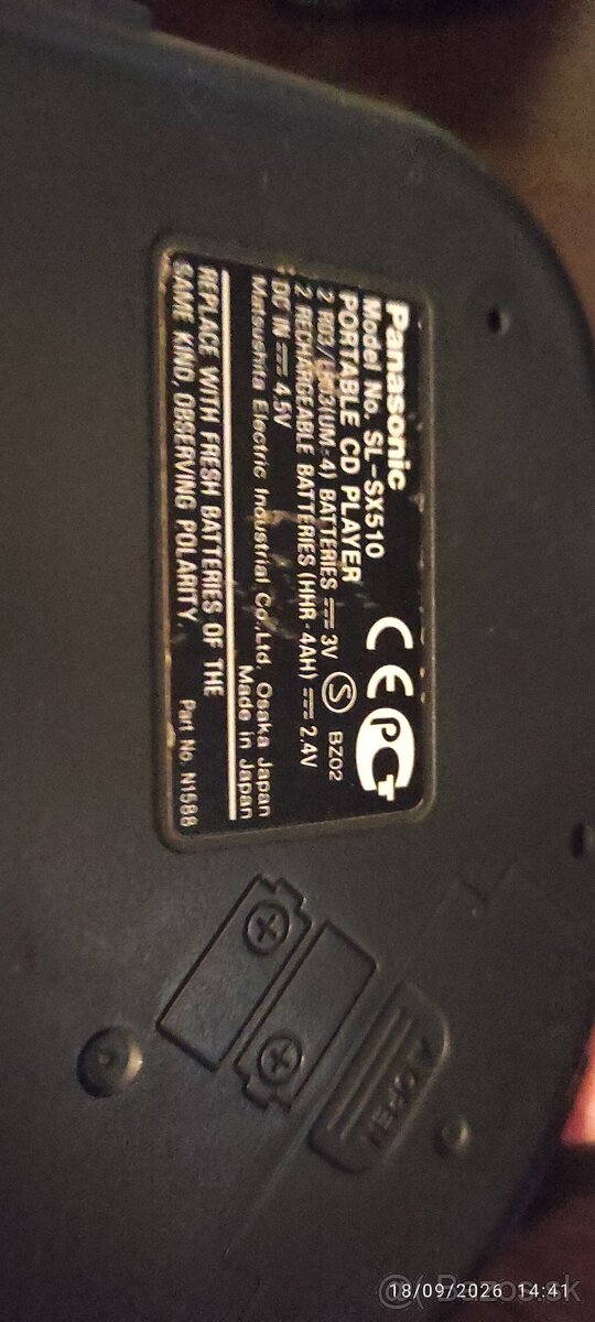 DISCMAN PANASONIC SL XP 510 TOP MODEL - 2