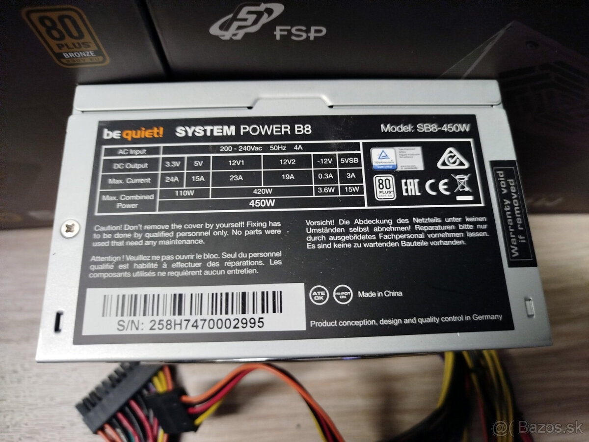 ATX zdroj beQuiet 450W - 2