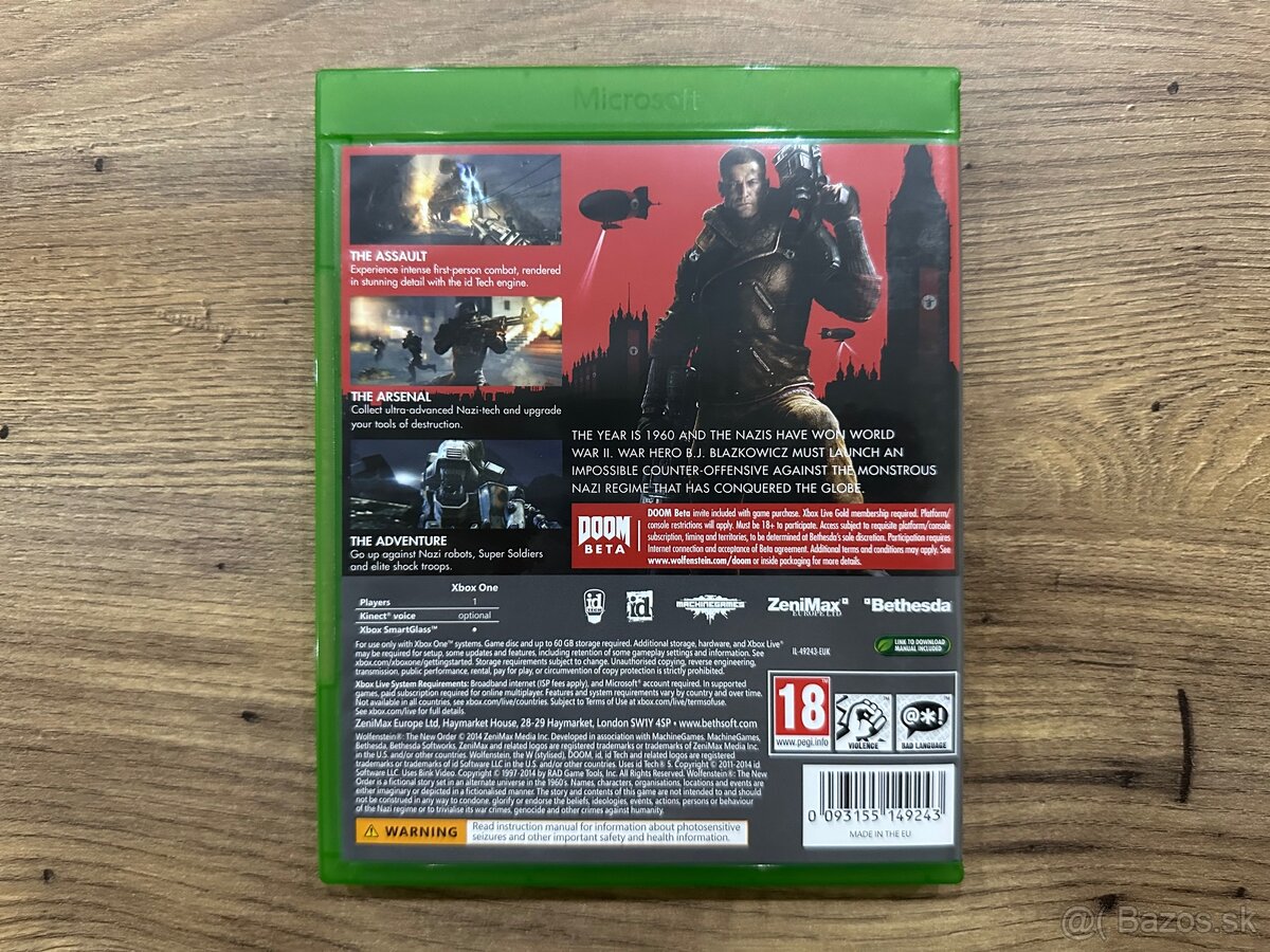 Hra XBOX ONE - Wolfenstein The New Order - 2