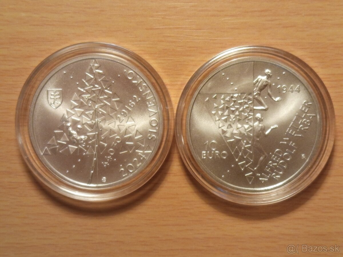 Wetzler a Vrba 10€ BK + leták – Investičné striebro - 2