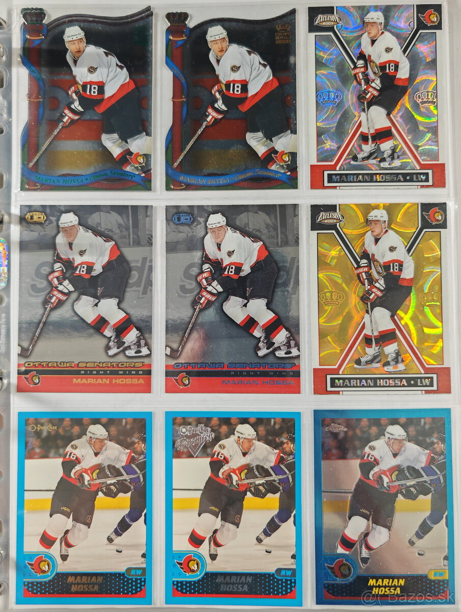 Predám hokejové kartičky Marián Hossa 3 - 2