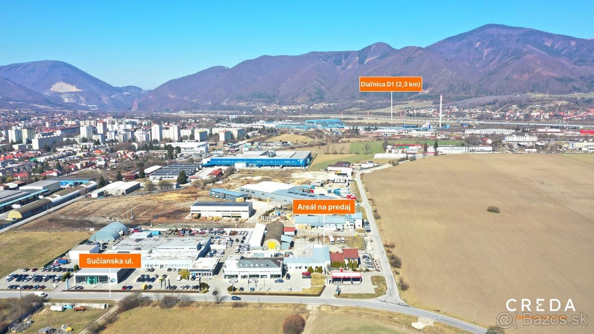 CREDA | predaj priemyselný areál, Martin - 2