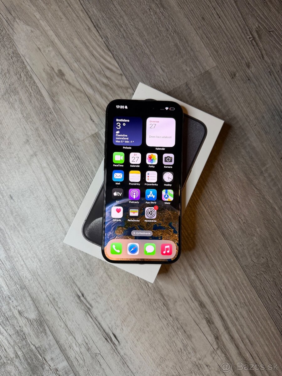 iPhone 15 Pro 256gb stav nového - 2