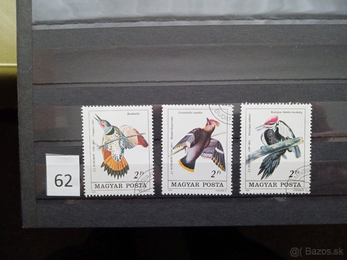 Poštové známky č.500 - FAUNA, flóra a rôzne IV.-20 sérií - 2