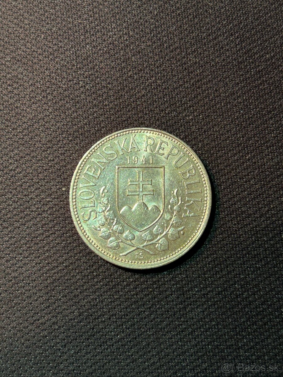 Strieborná minca 20 Ks (1941) – Cyril a Metod - 2