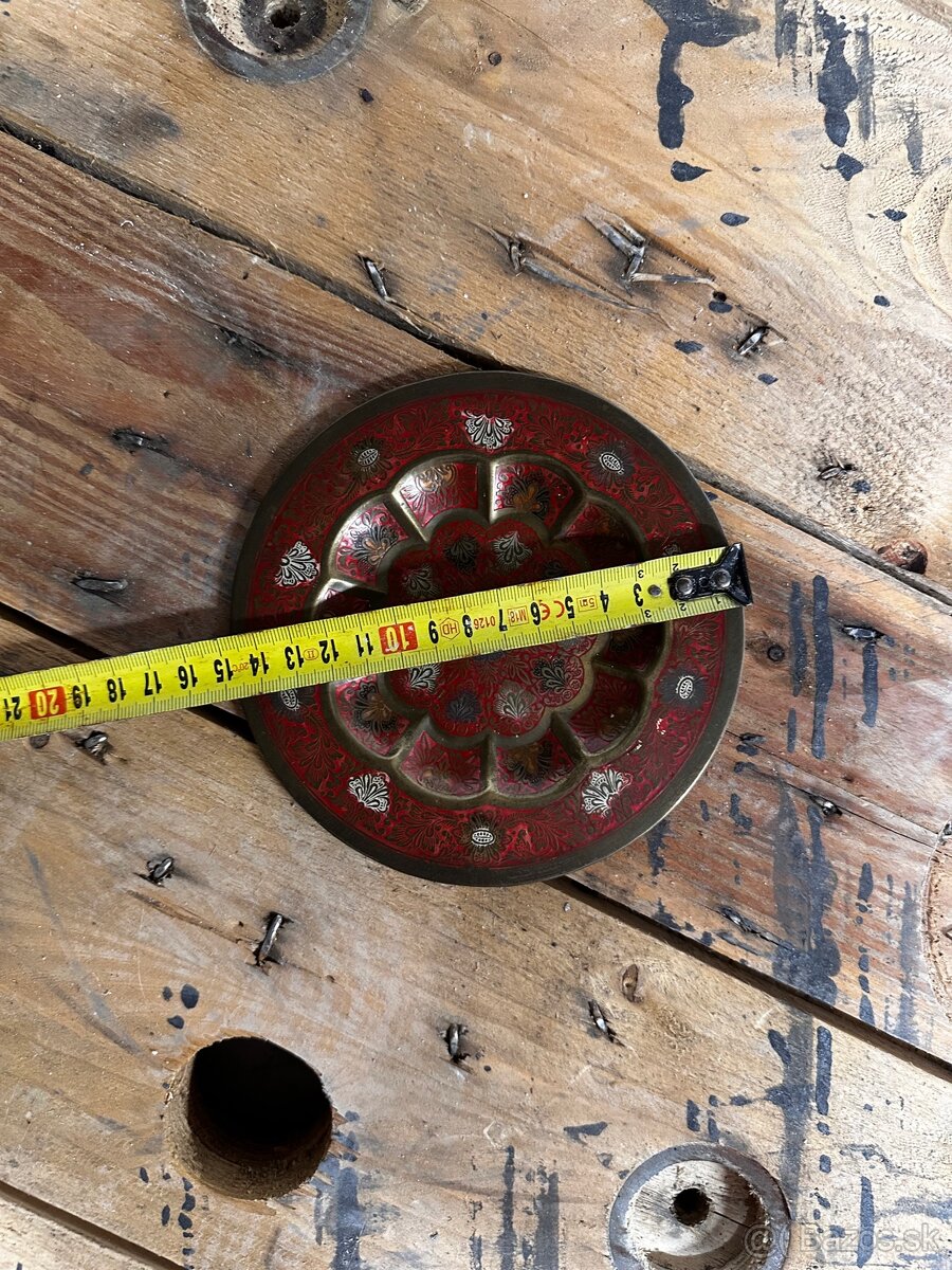 ✨ Vintage mosadzný dekoratívny tanier - 2