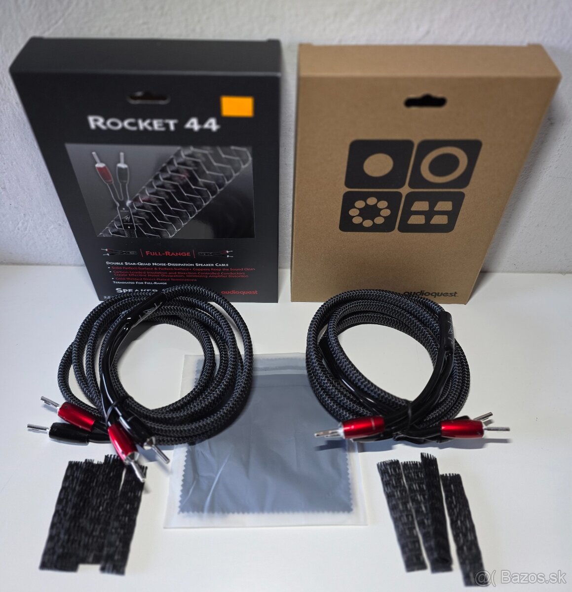 Audioquest rocket 44, repro kable, dlzka 2x2.5 m, zaruka - 2