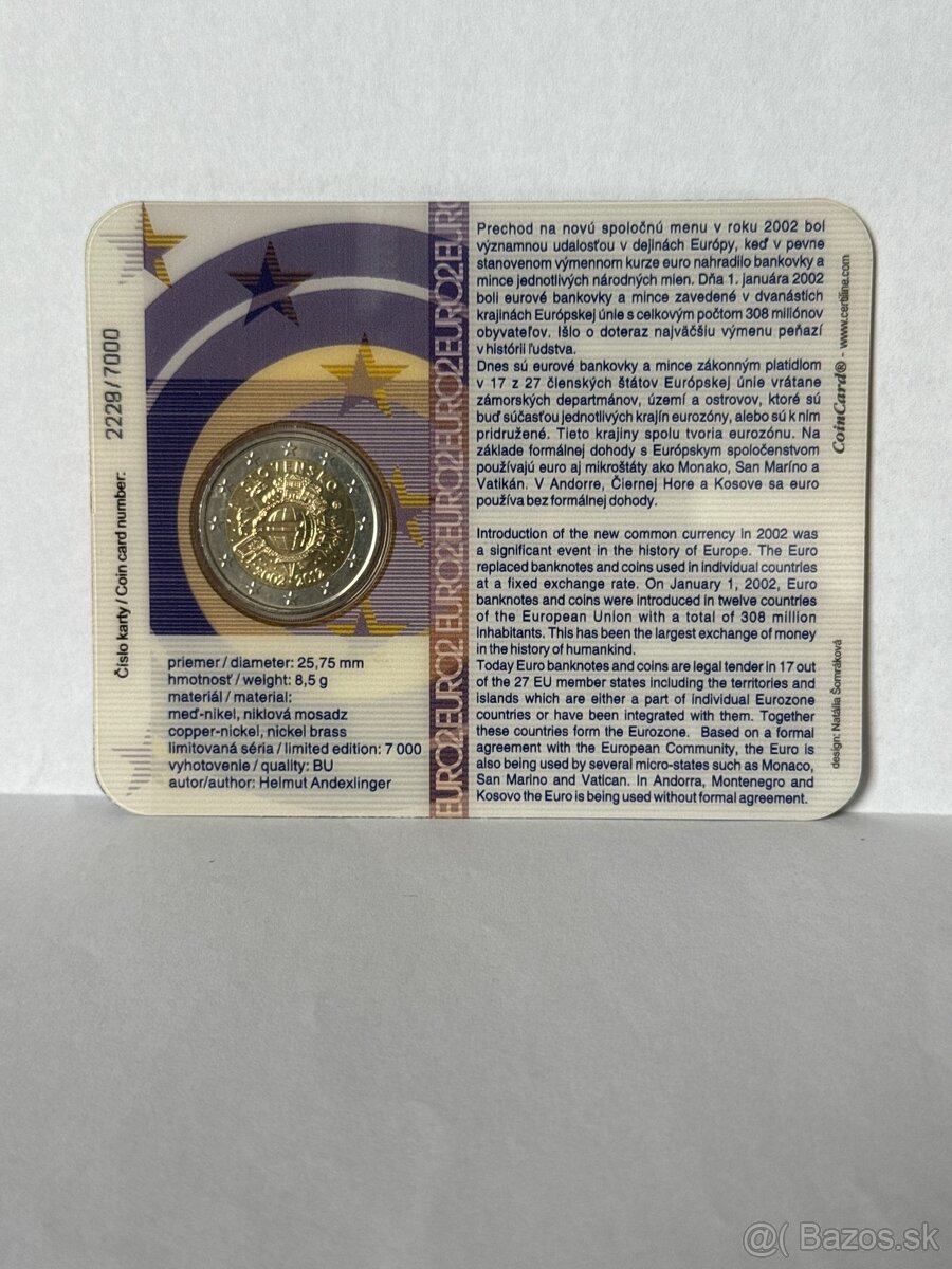10 rokov eurobankoviek - 2