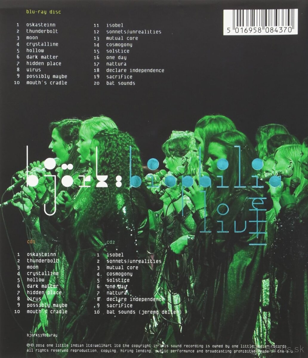Björk Biophilia Live 2xCD + Blu Ray - 2