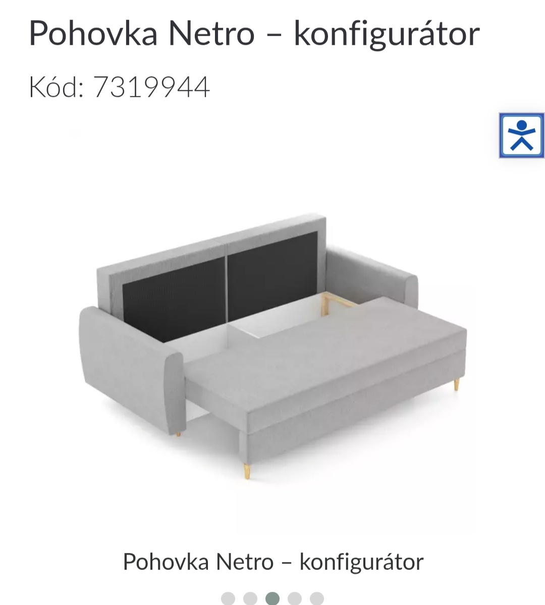 Predám pohovku NETRO ZETTA 296 - 2