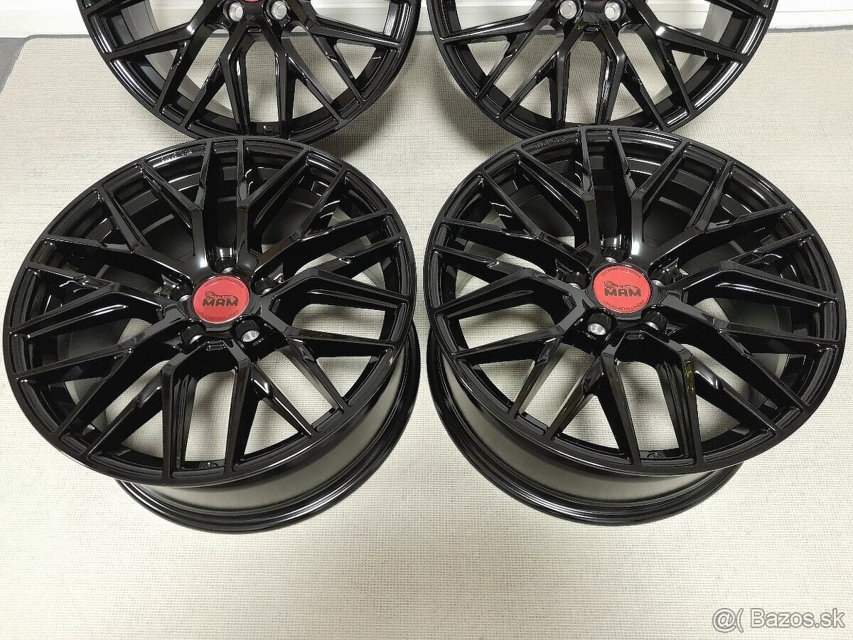 Alu disky R18 5x112 ET45 8J MAM RS4 BP Seat Audi Vw Škoda - 2