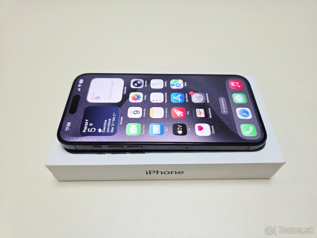 APPLE IPHONE 15 PRO MAX 256GB BLACK TITANIUM,BATERKA 99% - 2