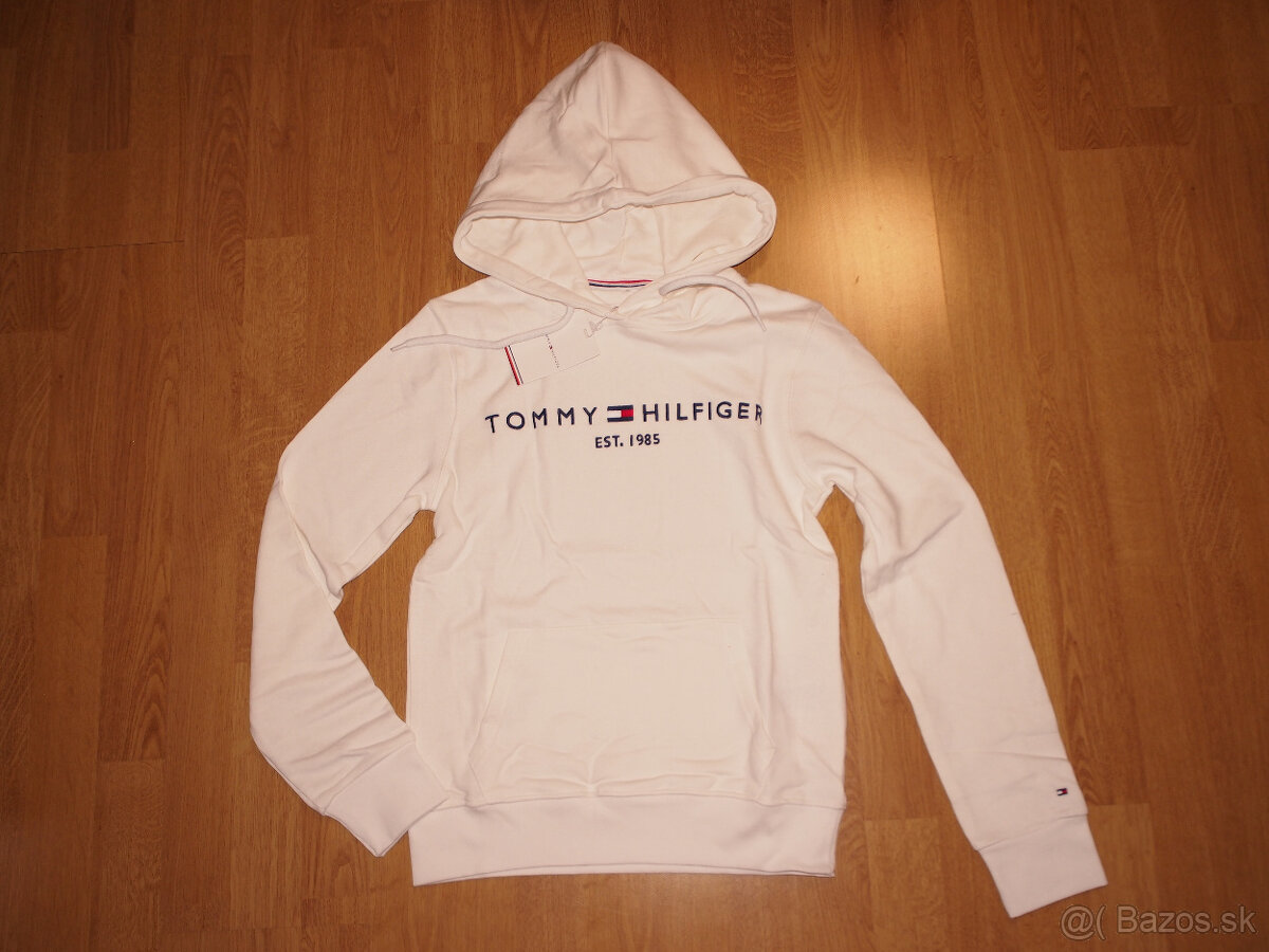 Tommy Hilfiger dámska mikina biela s kapucnou - 2