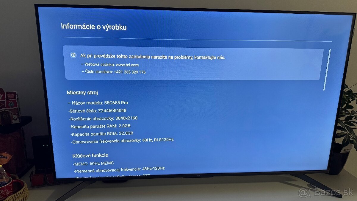 Predám Smart TV TCL 55C655 Pro – 55”, QLED, 4K, Google TV - 2