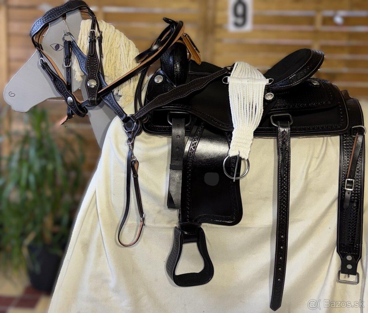 Westernový sedlový komplet 9) černý - 2