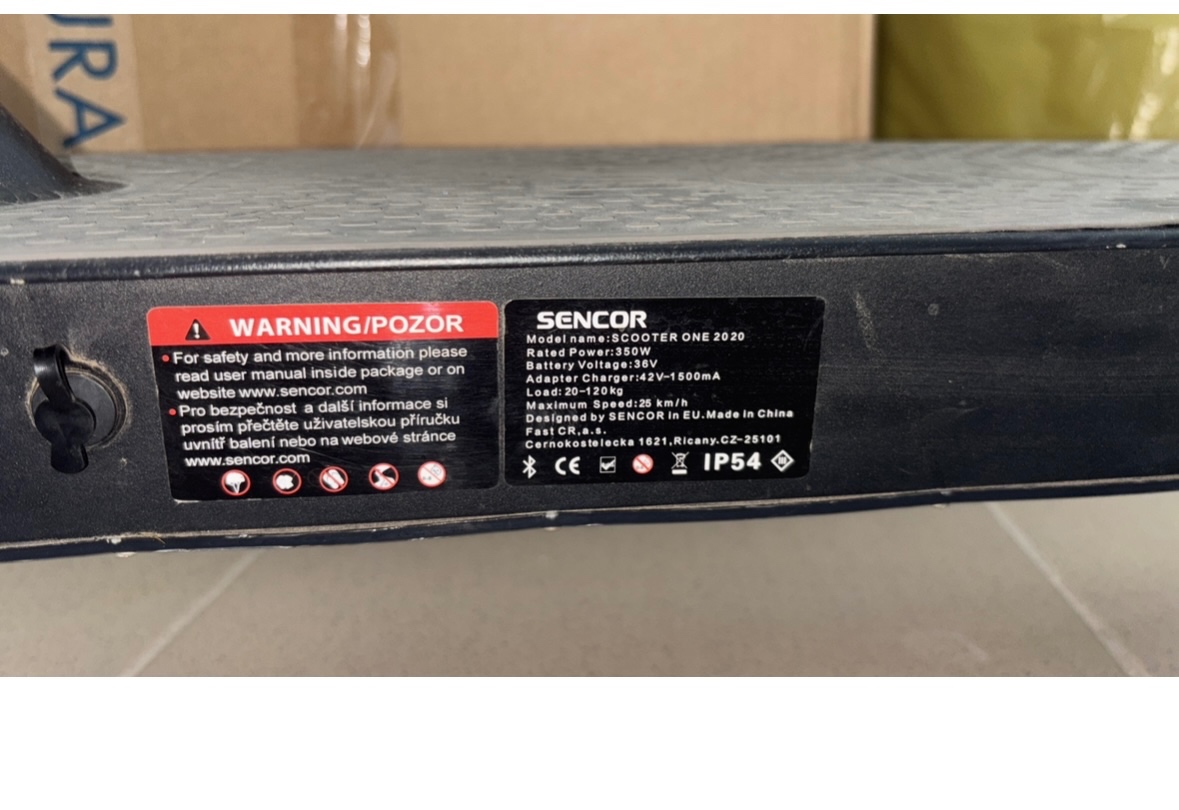 Elektrická kolobežka Scooter one 2020 - 2