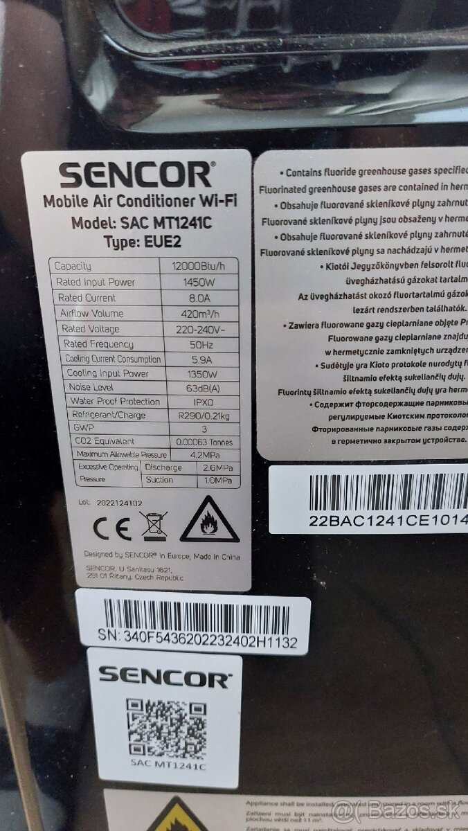 Mobilná klimatizácia Sencor - 2