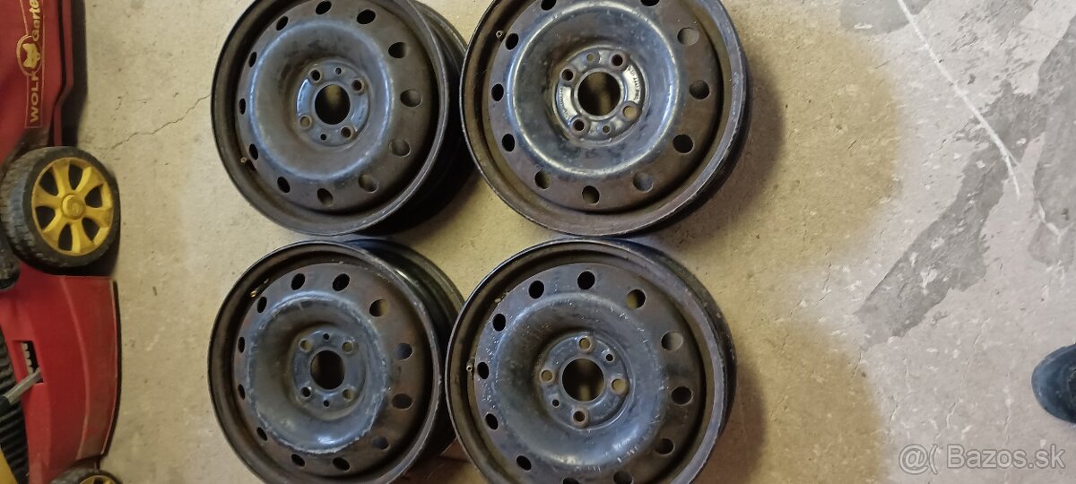 Predám plechové disky kolies 4x98 R 13 - 2