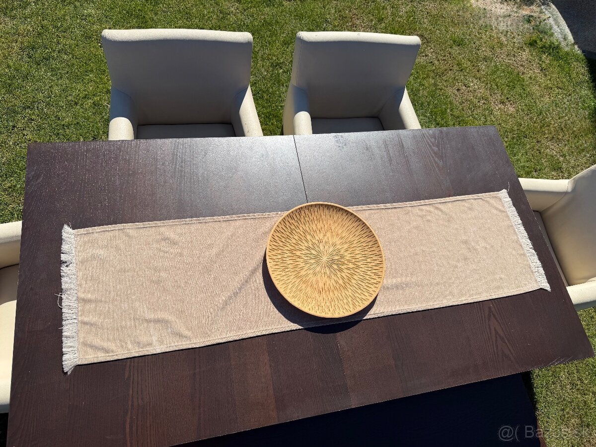 Stôl, 4 kreslá a lavica - 2