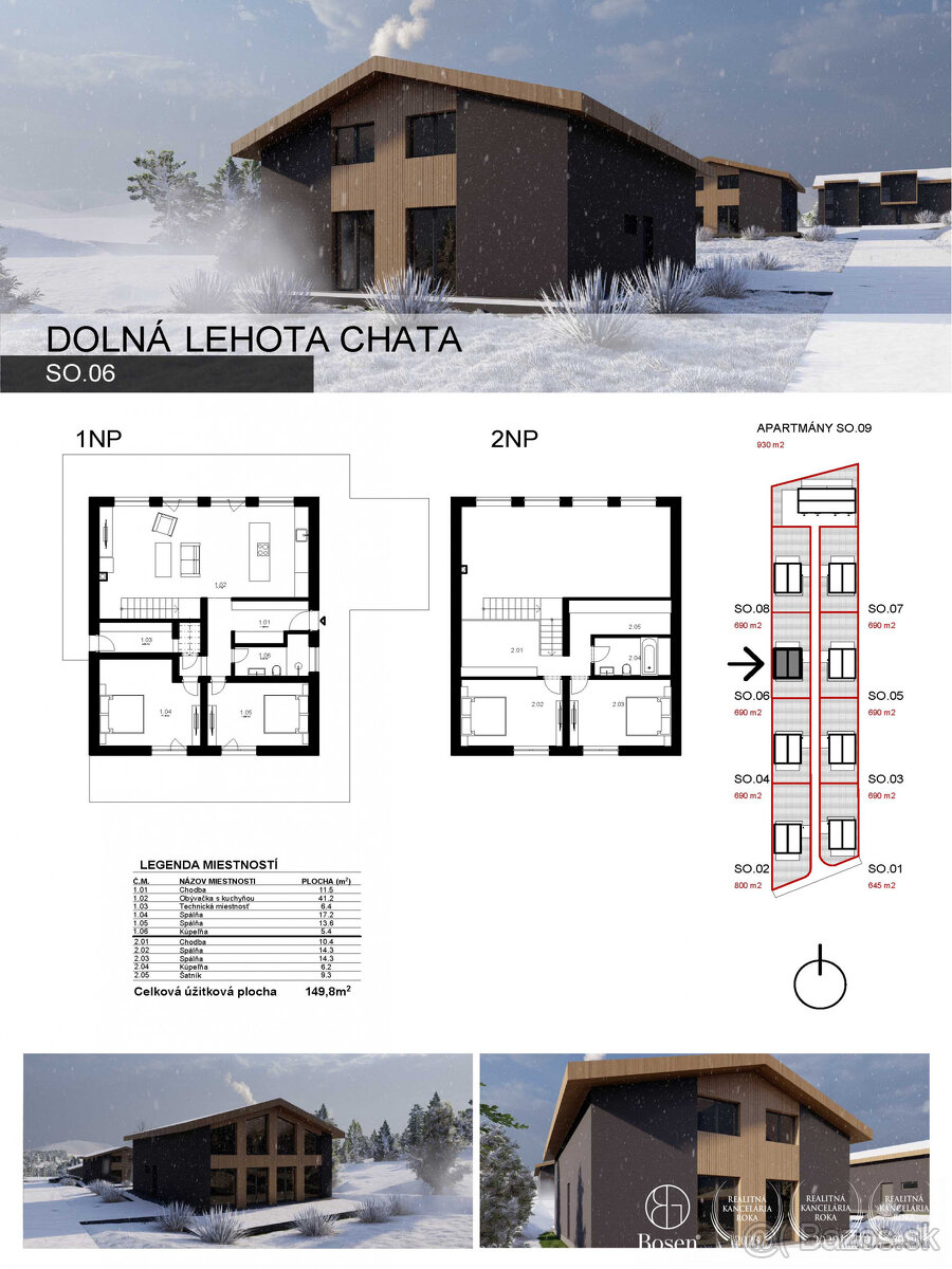 BOSEN | 5 izbový rekreačný dom v novom projekte pri Krpáčove - 2
