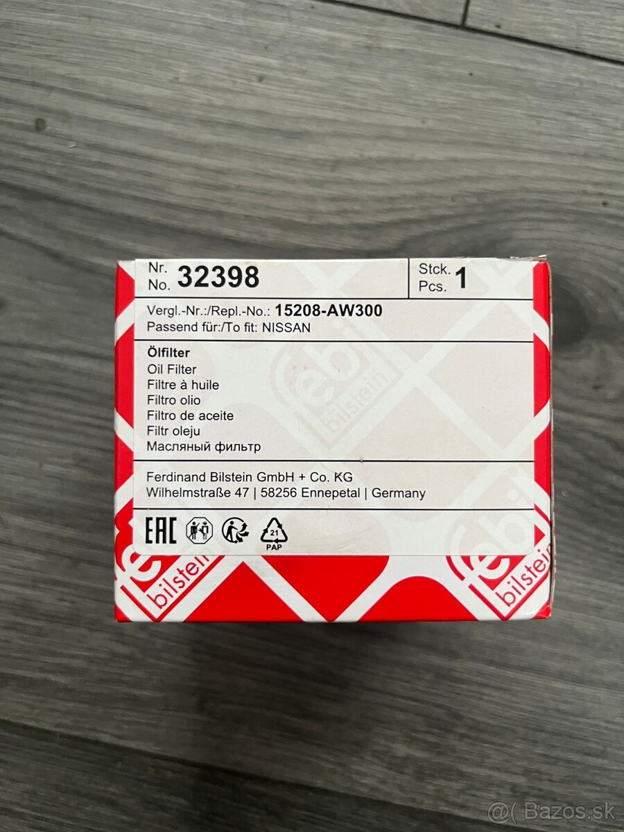 Olejový filter FE32398 - 2