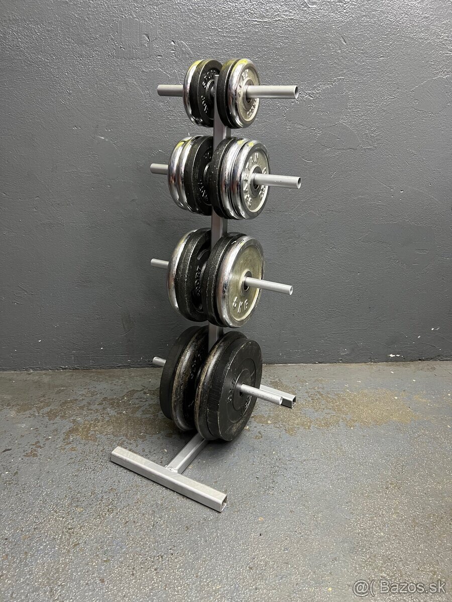 Stojan na kotúče závažie činky - 2