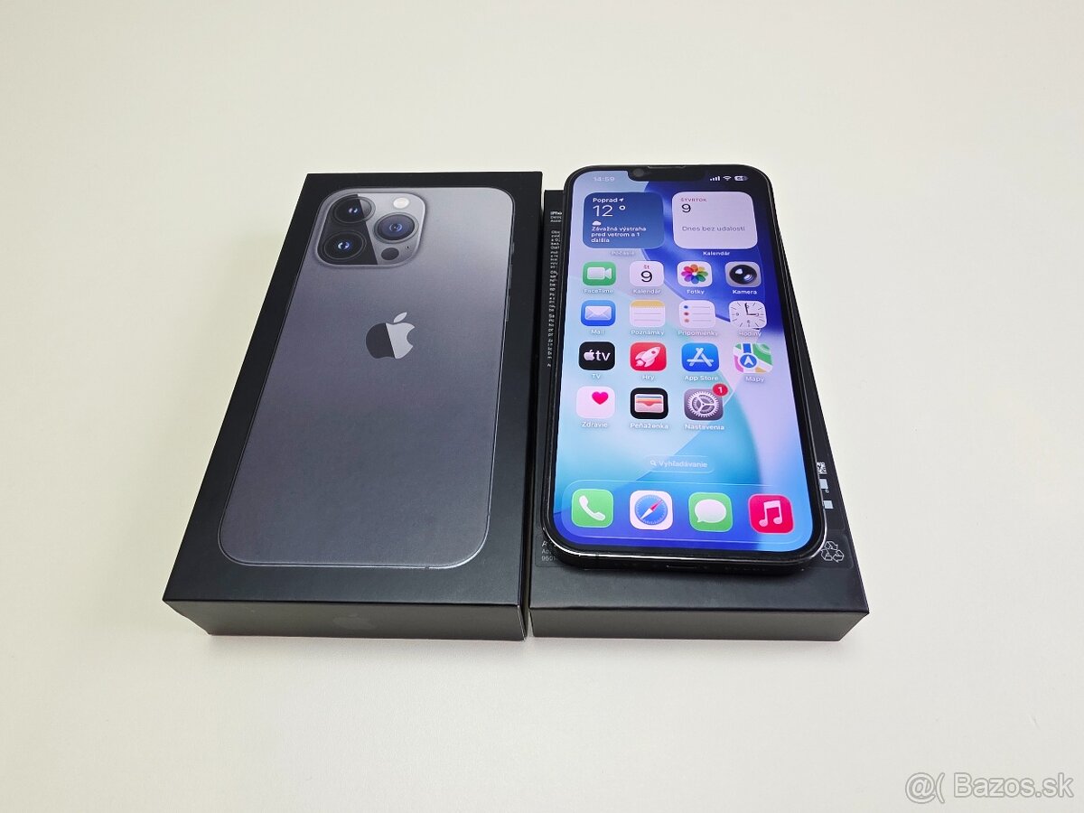 APPLE IPHONE 13 PRO 128GB GRAPHITE,BATERKA 100% TOP STAV - 2