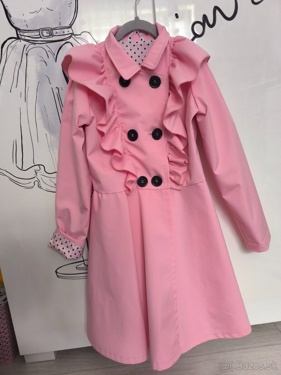 Predám krásny dievčenský trenčkot - 2