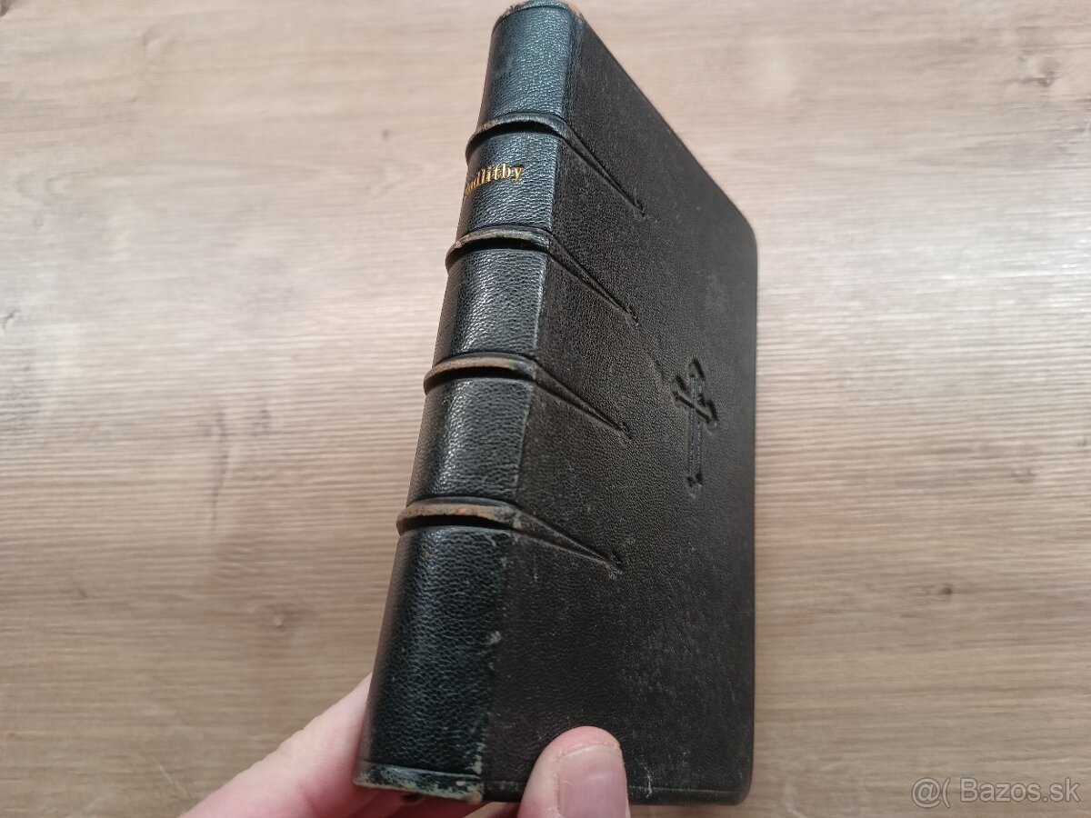 starožitná Kresťanská katolícka modlitební kniha 1835 - 2