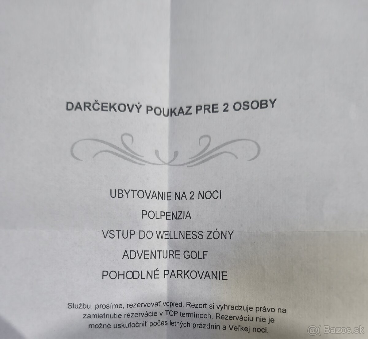 Poukaz na dve noci - 2