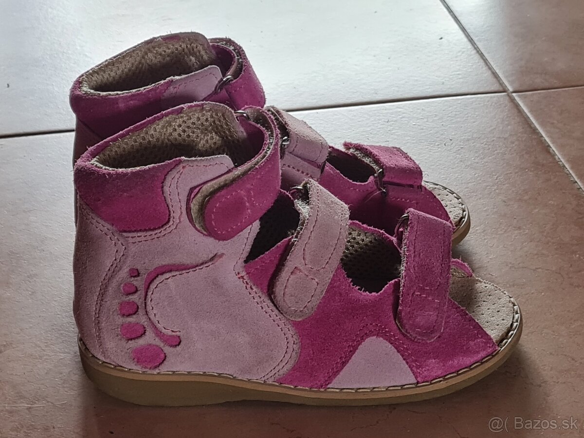 Kožené ortopedické topánky - 19 cm - 2