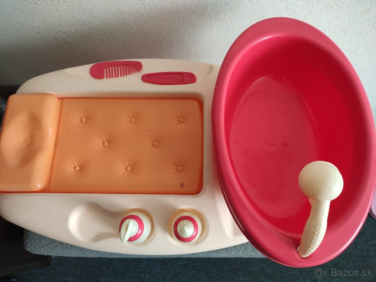Prebaľovací pult s vaničkou+ bábika zdarma - 2