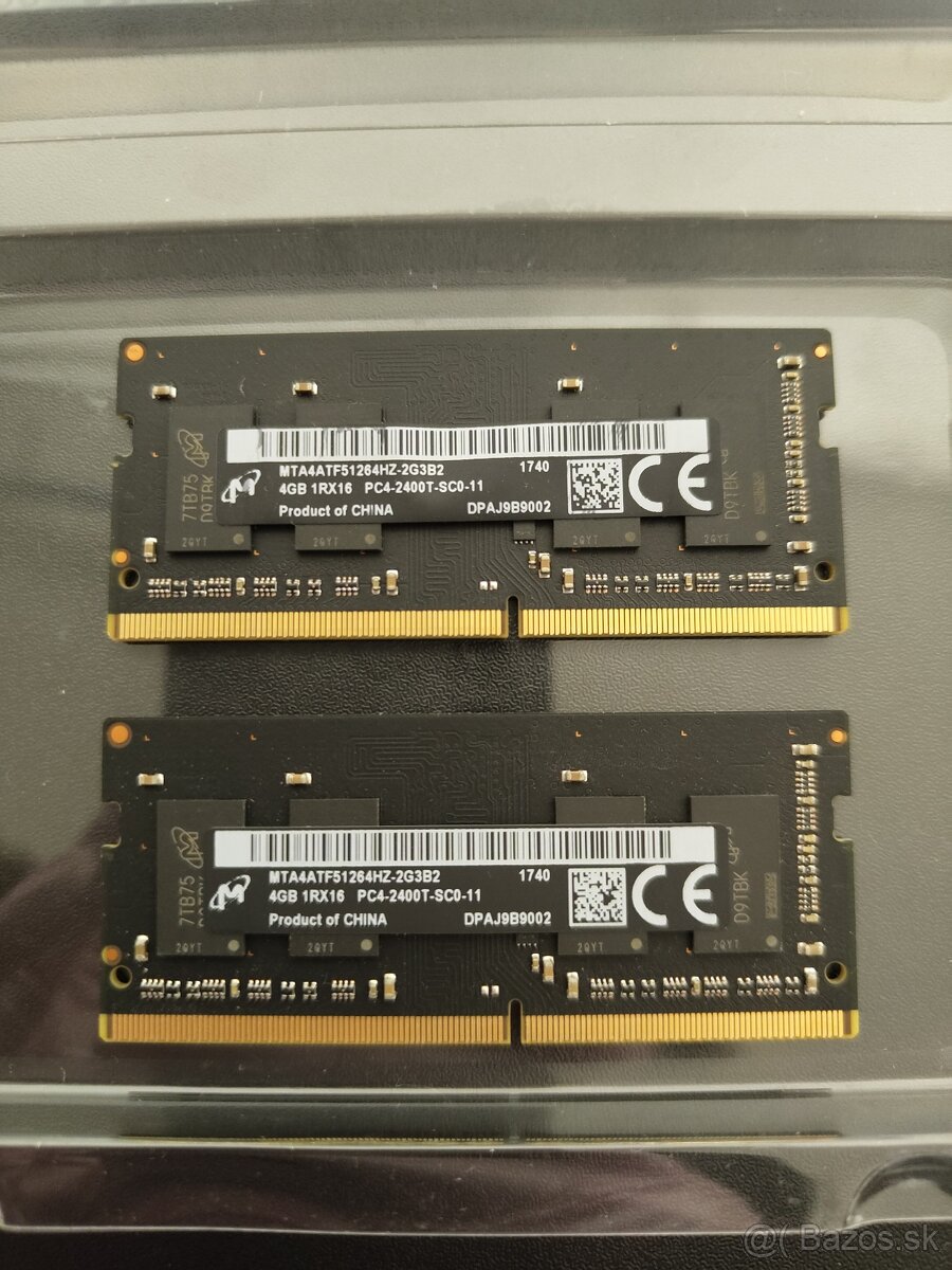 8GB (2x4GB) DDR4 RAM Micron 2666MHz – Originál Apple/PC - 2