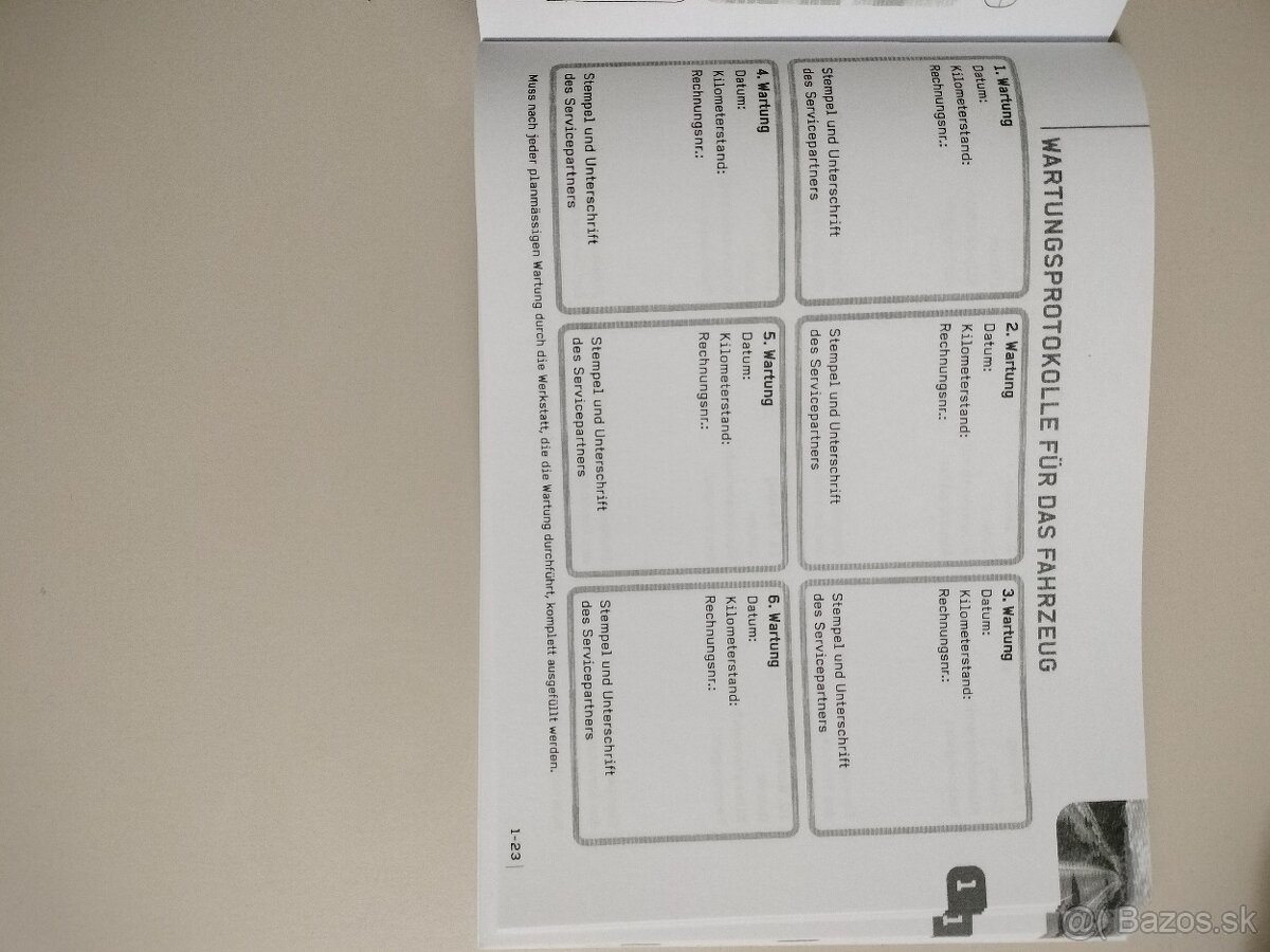 Mitsubishi servisná knižka - 2