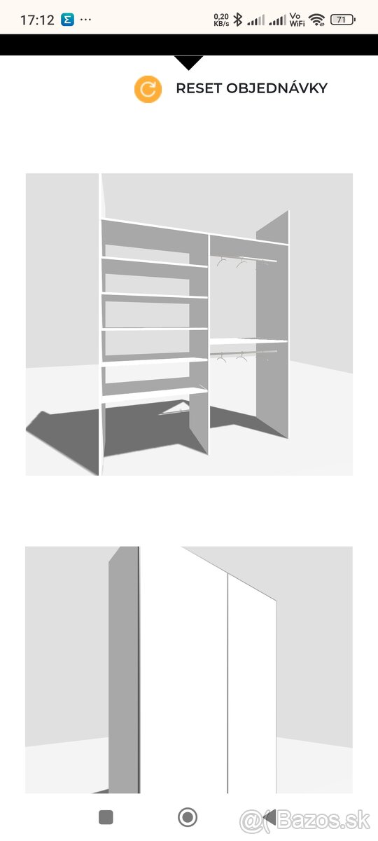 Vstavaná skriňa 2m - 2