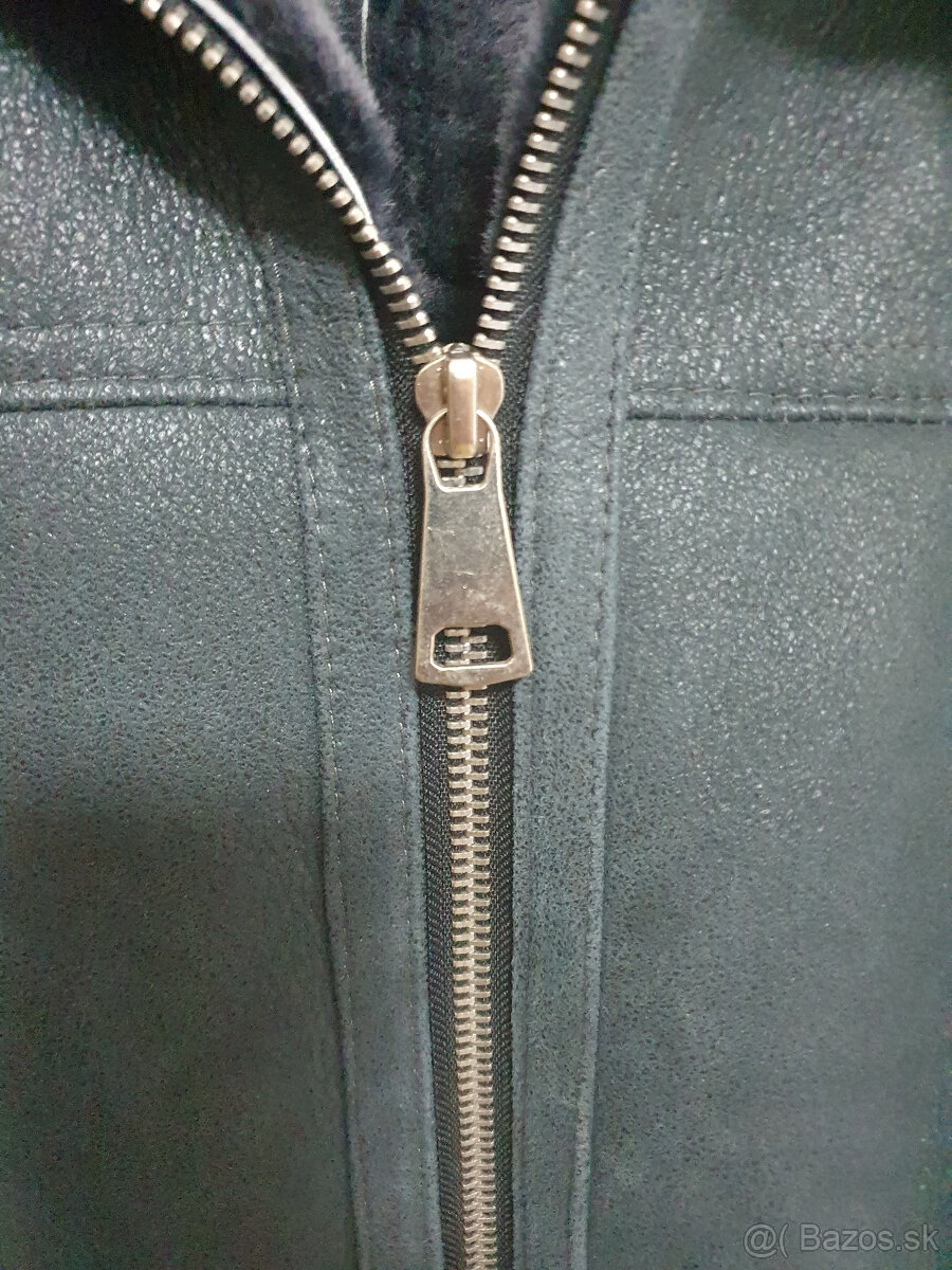 Zateplená kožená bunda - 2