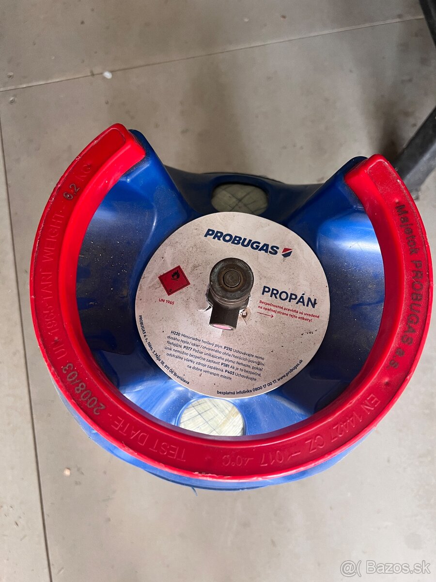 Odľahčená kompozit. plynová fľaša Probugas+regulátor+hadica - 2