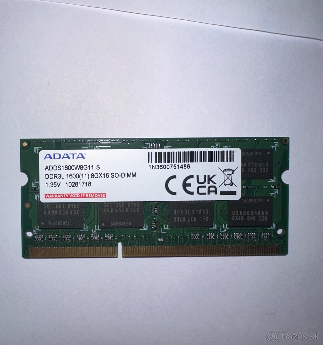 Adata RAM 8gb + 4gb ddr3L - 2
