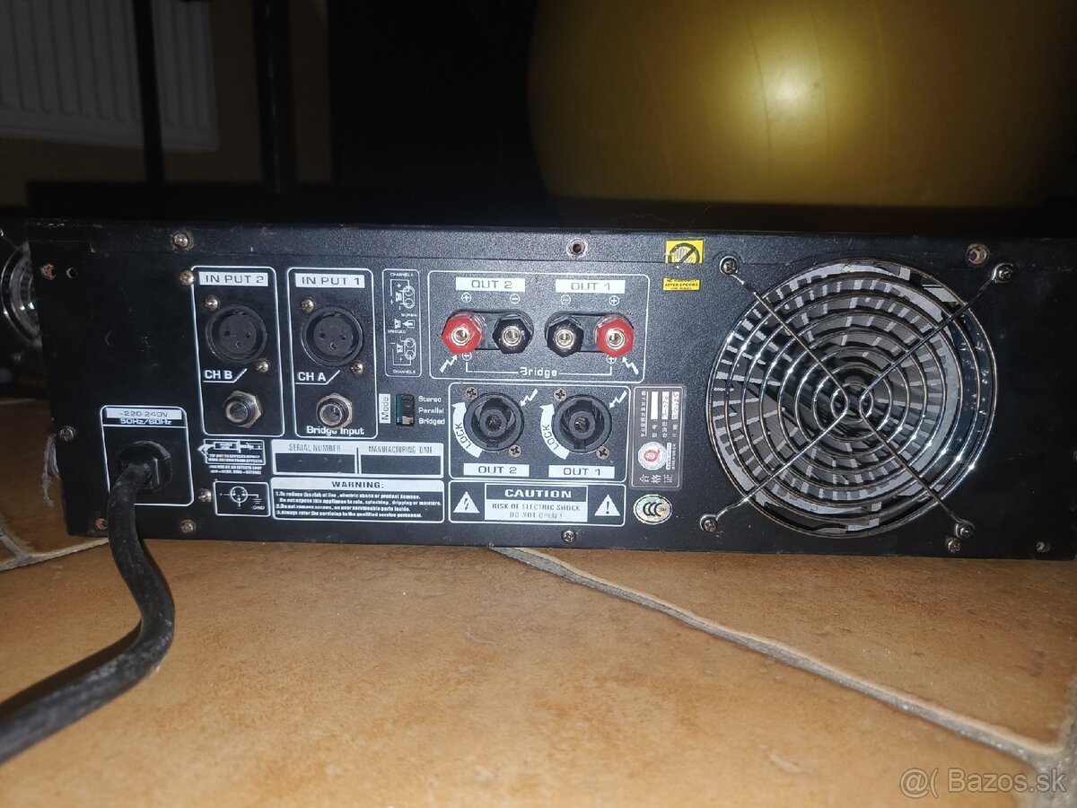 Predám zosilovač Desack Professional Sound DK-3800 - 2
