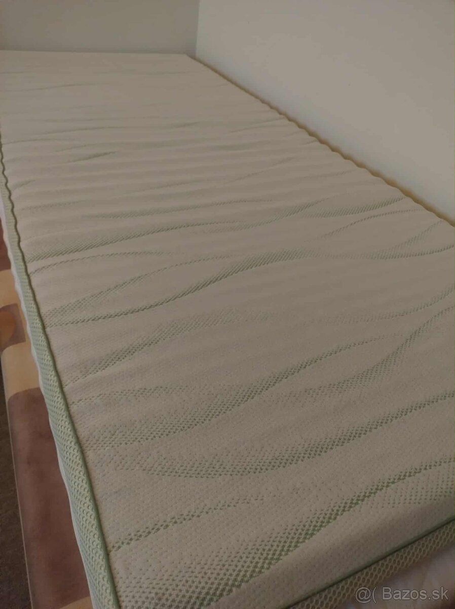 valanda + vrchny, tenky DORMEO matrac, TOP STAV - 2