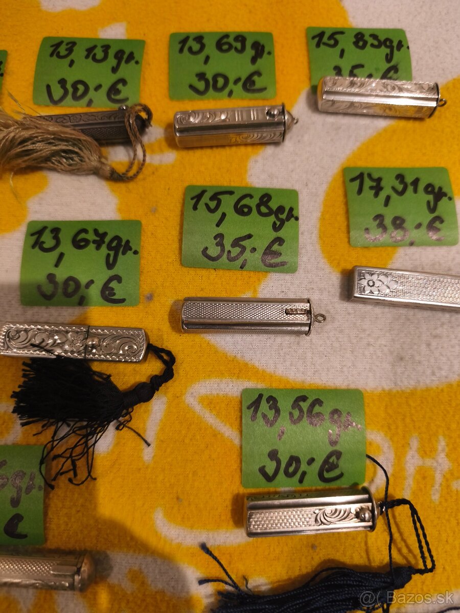 100-rocne strieborné púzdra na rúž - 2